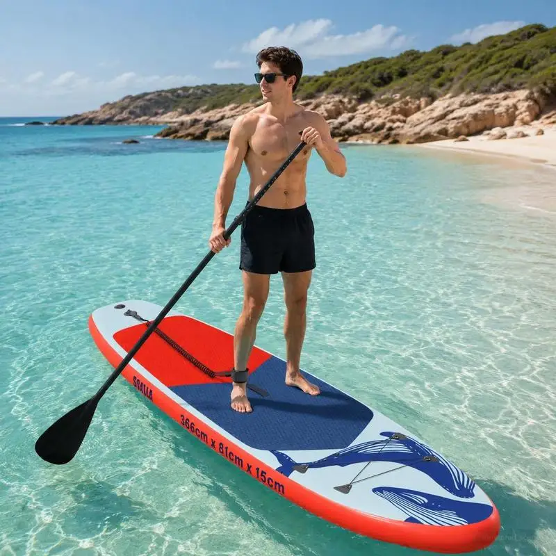 Stand Up Paddle Gonflable Rigide Bleu
