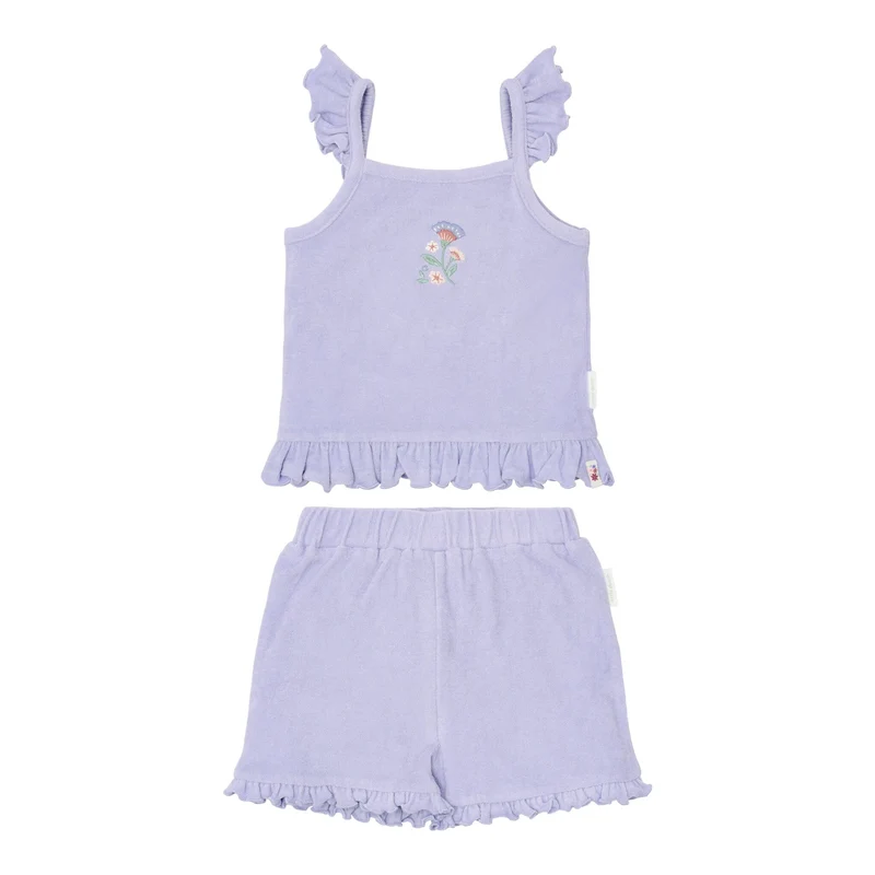Top en short set - Paars