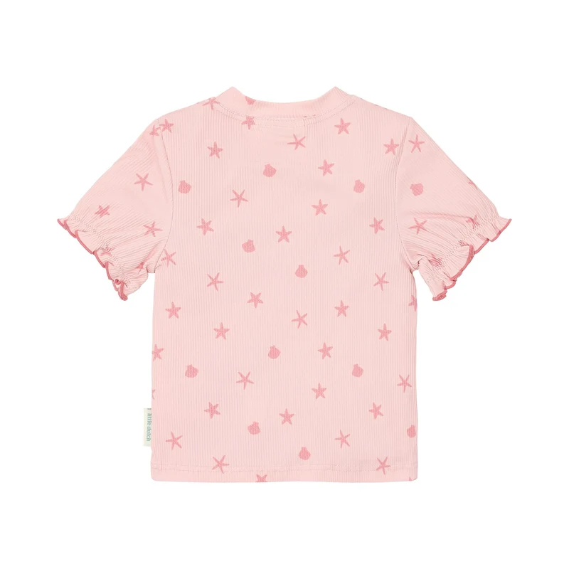 Zwemshirt korte mouw - Roze - Dreamy Seashells