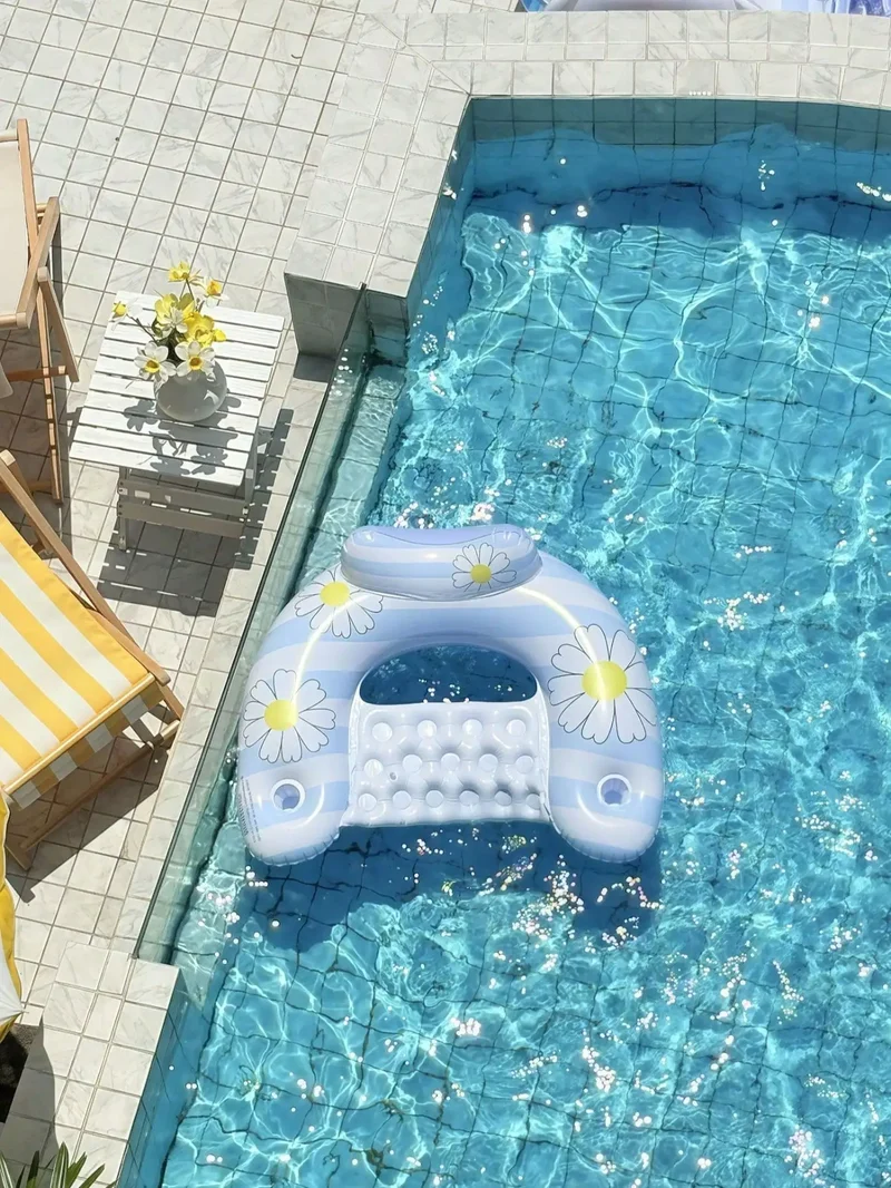 Bouée Gonflable Marguerite Rétro Piscine