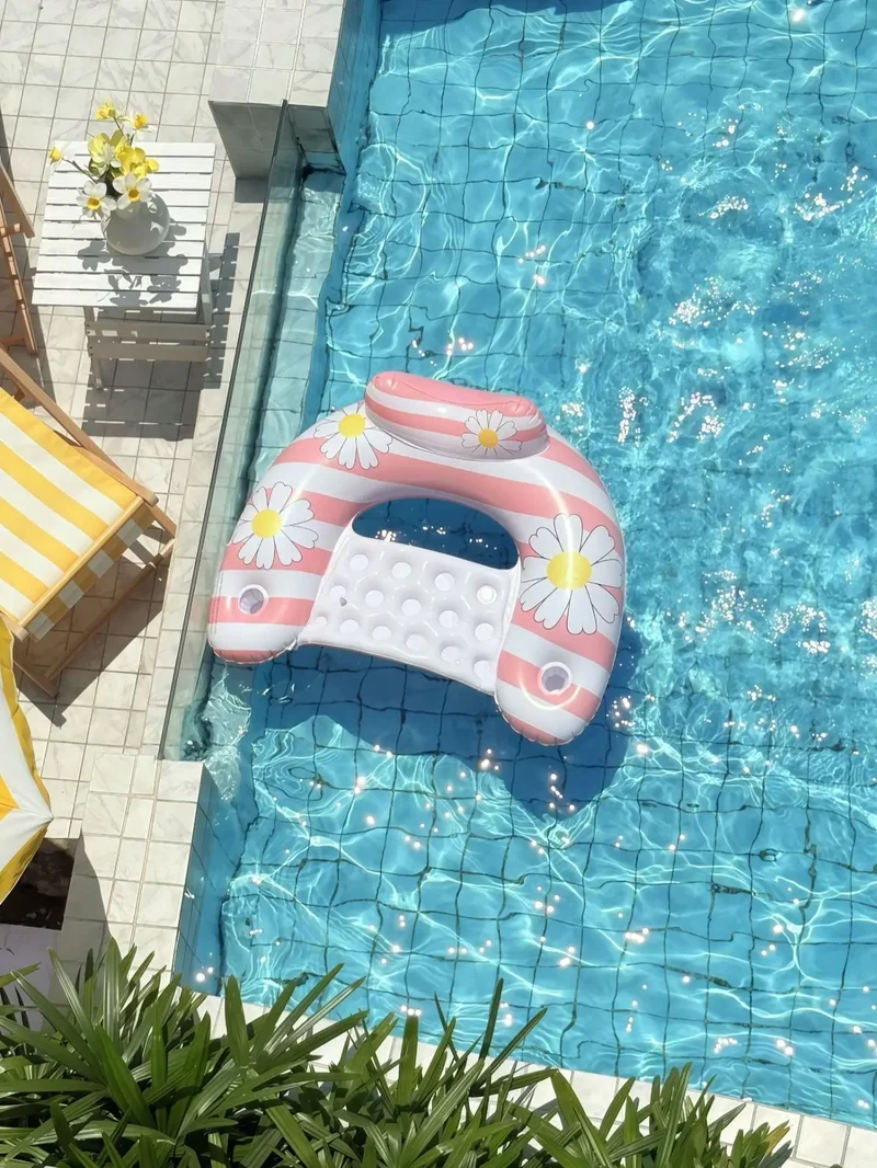 Bouée Gonflable Marguerite Rétro Piscine