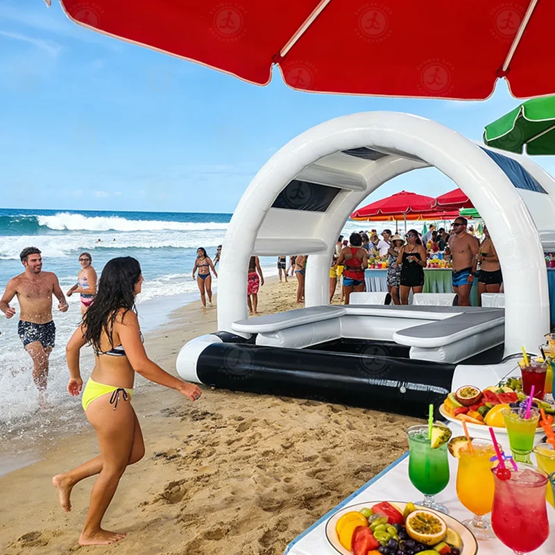 Bar Gonflable Piscine 5x5m Fêtes