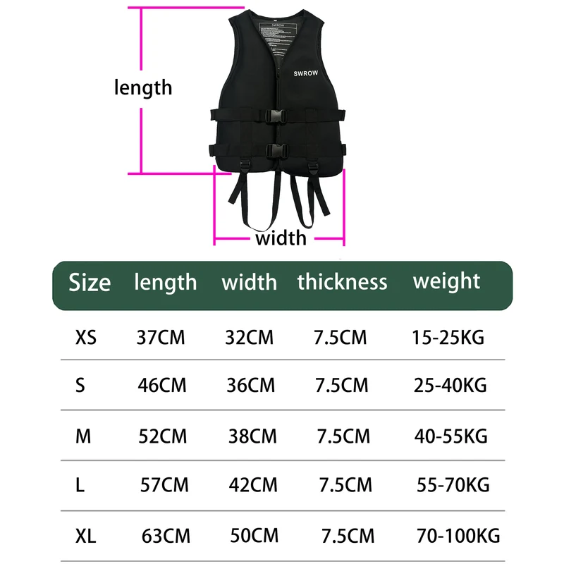Accessoire Gonflable Gilet Néoprène Multisport