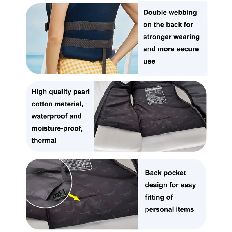 Accessoire Gonflable Gilet Pêche Léger Réglable