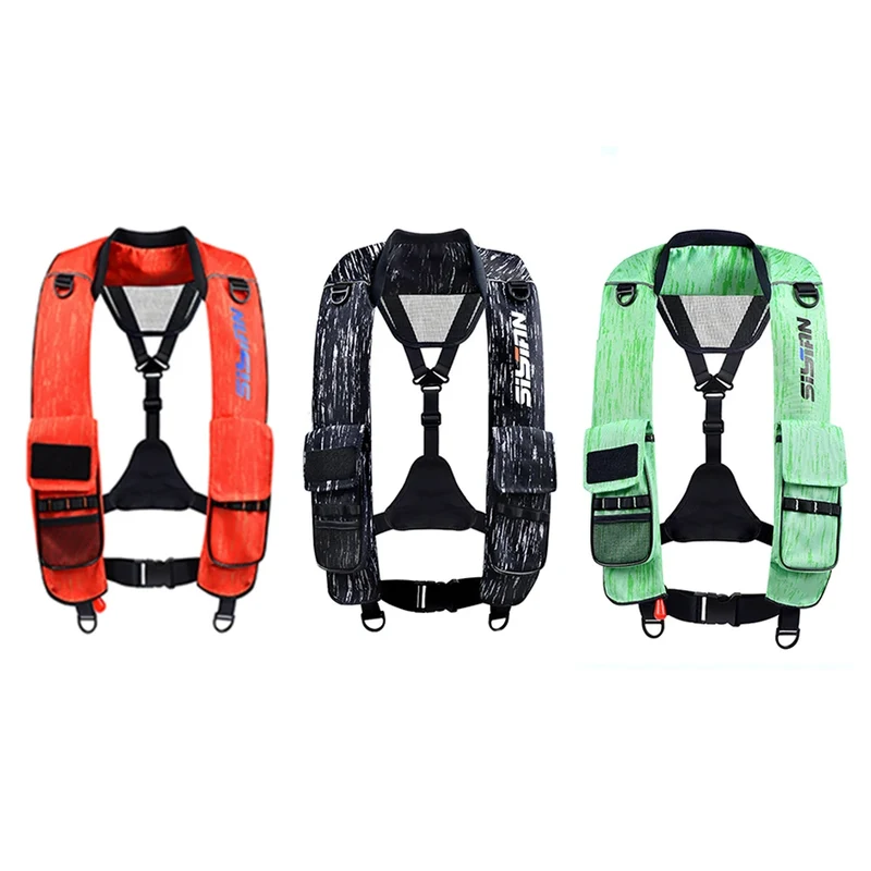Accessoire Gonflable Gilet Sauvetage Nautique Double Poche