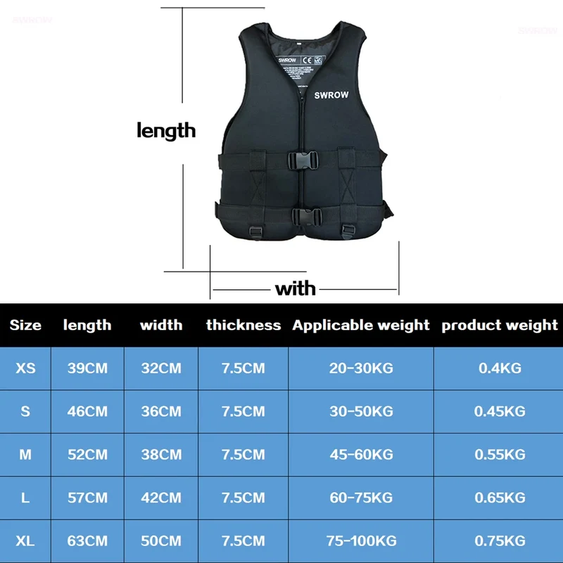Accessoire Gonflable Gilet Sauvetage Néoprène