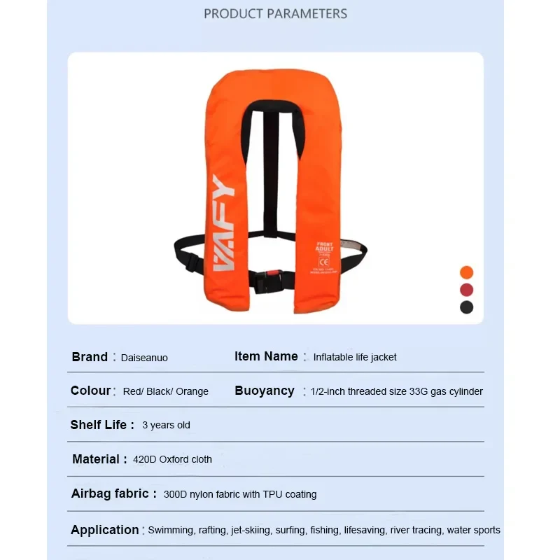 Accessoire Gonflable Gilet Sauvetage Compact CE 150N