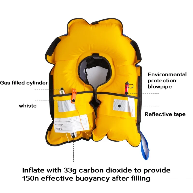 Accessoire Gonflable Gilet Sauvetage Auto Sans Cylindre