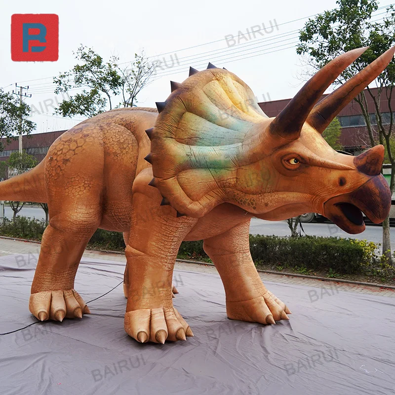 Décoration Gonflable Dinosaure Triceratops Géant