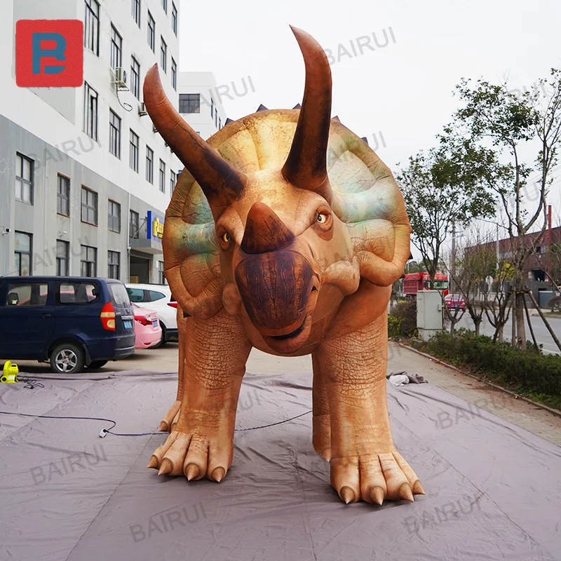 Décoration Gonflable Dinosaure Triceratops Géant