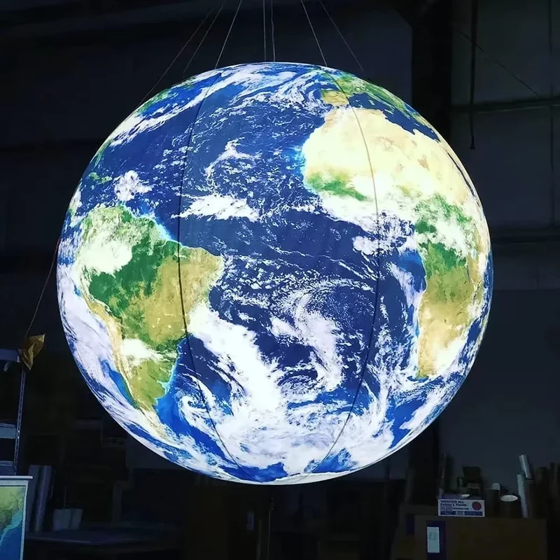 Ballon Gonflable Terre Lumineux LED