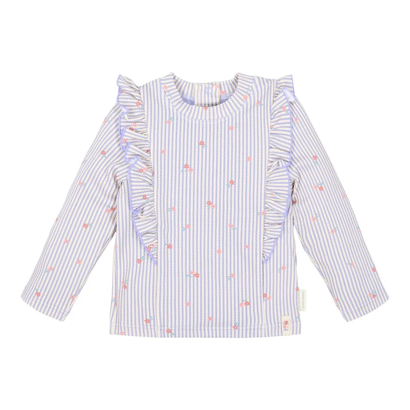 Zwemshirt lange mouw - UPF 40 - Paars - Dreamy Stripes