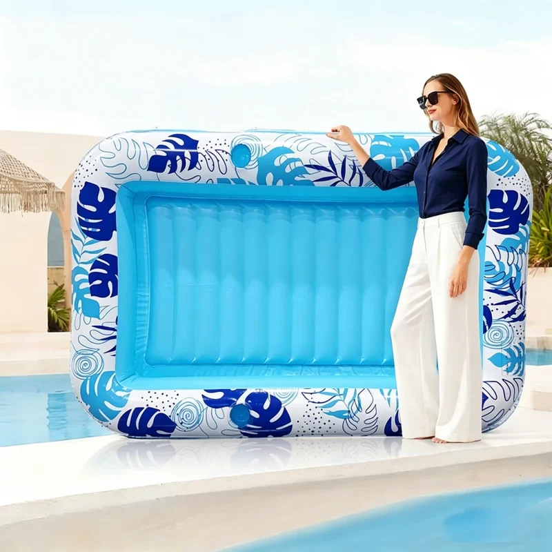 Bouée Gonflable Feuille Tropicale Appui-tête