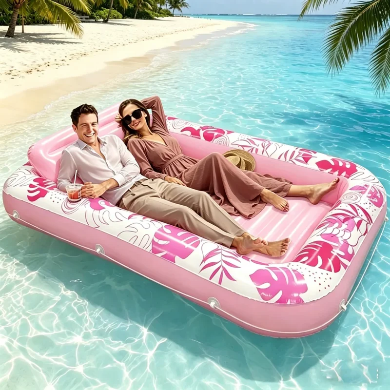 Bouée Gonflable Feuille Tropicale Appui-tête