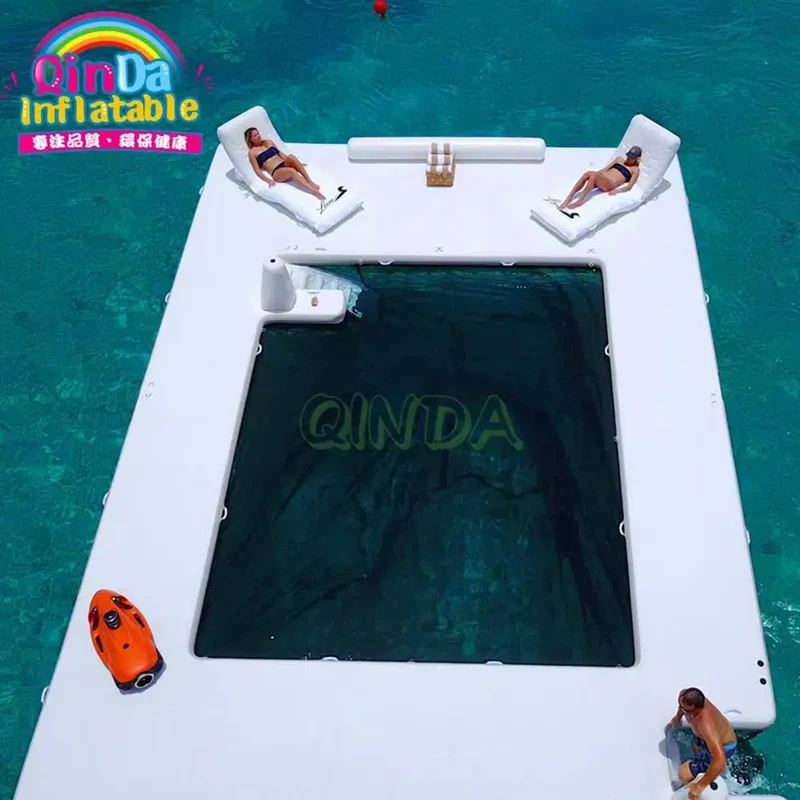 Piscine Gonflable Flottante Bateau