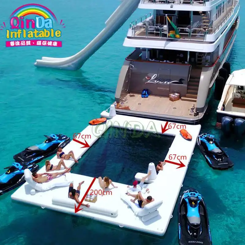 Piscine Gonflable Flottante Bateau