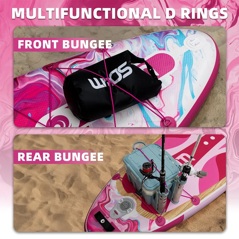 Stand Up Paddle Gonflable Rose Pêche