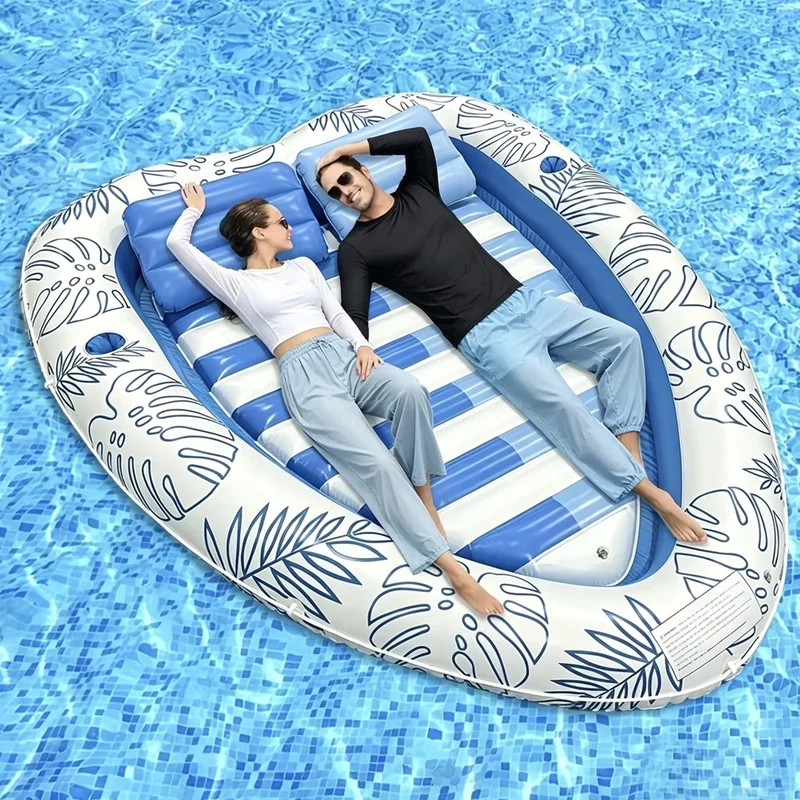 Matelas Gonflable Cœur Oreiller Piscine