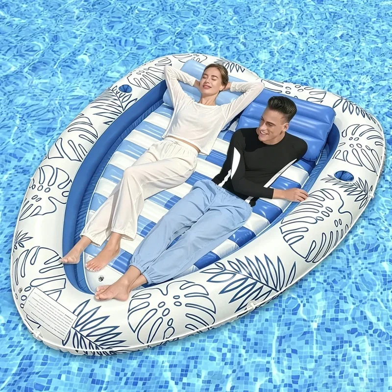 Matelas Gonflable Cœur Oreiller Piscine