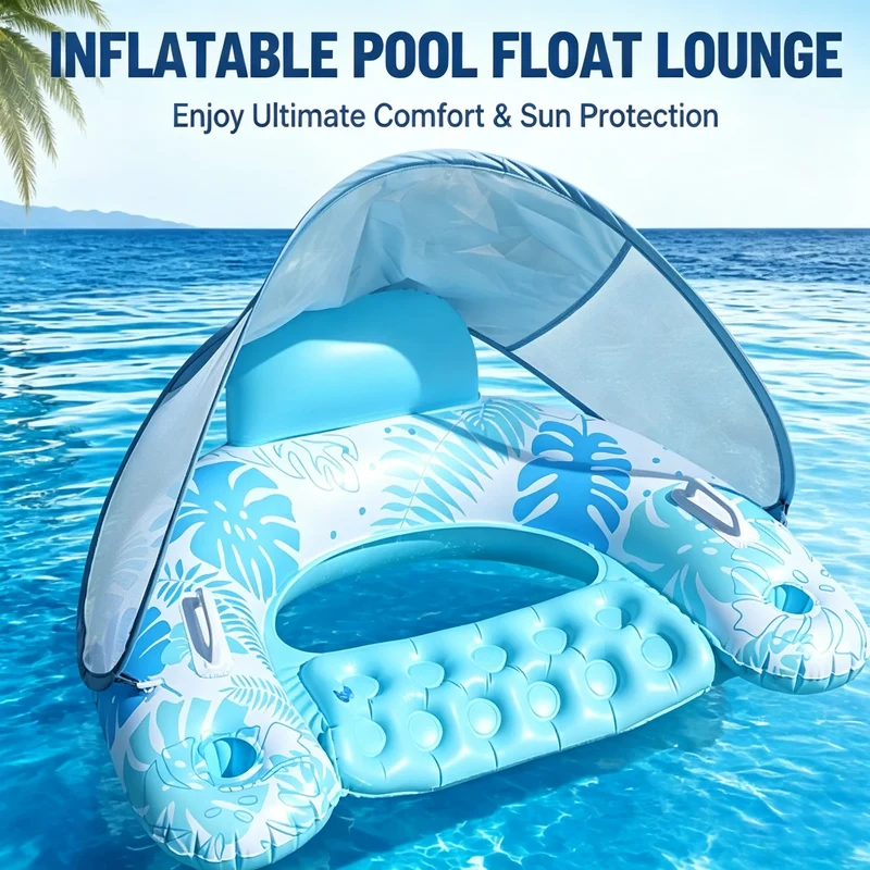 Bouée Gonflable Fauteuil Pare-Soleil