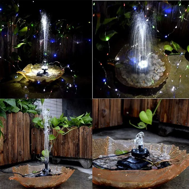 Fontaine Solaire Lumineuse
