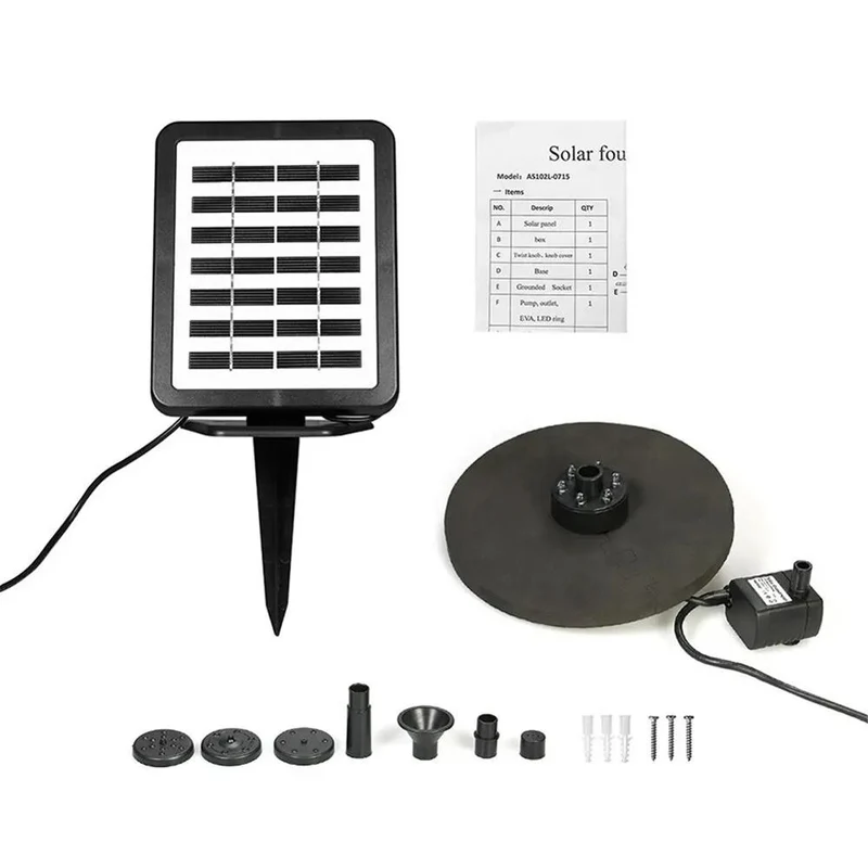 Kit Pompe Solaire pour Fontaine