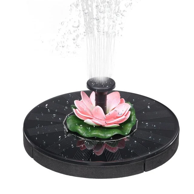 Fontaine Solaire Nénuphar Flottant