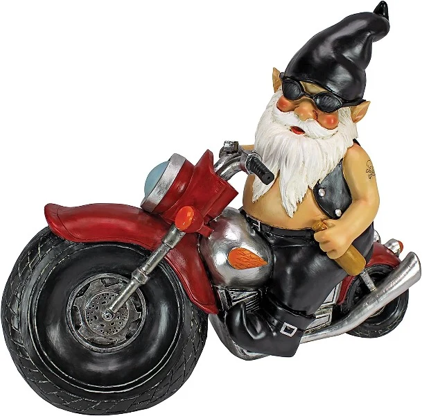 Nain de Jardin Humour Motard