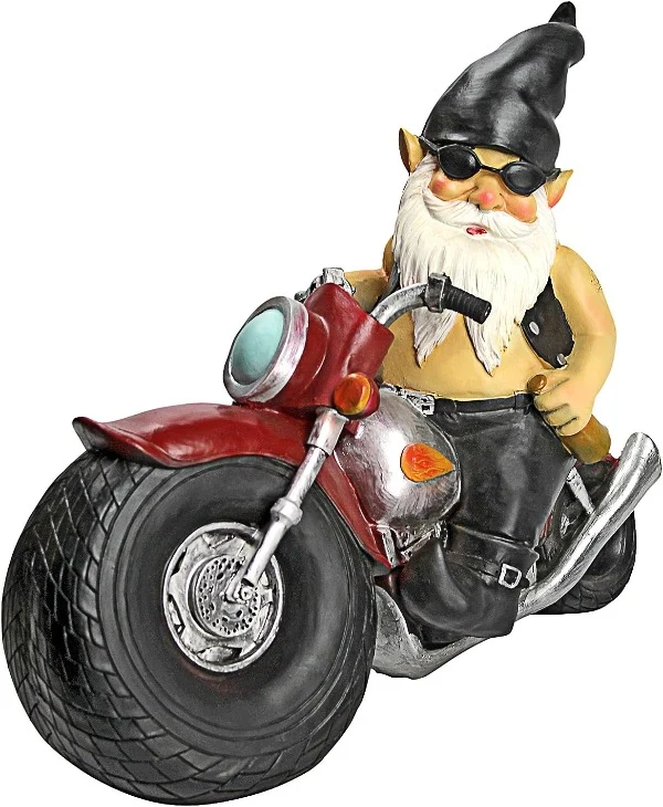 Nain de Jardin Humour Motard