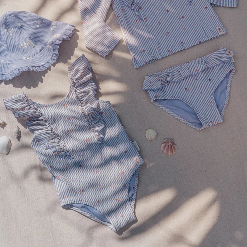 Badpak - Paars - Dreamy Stripes