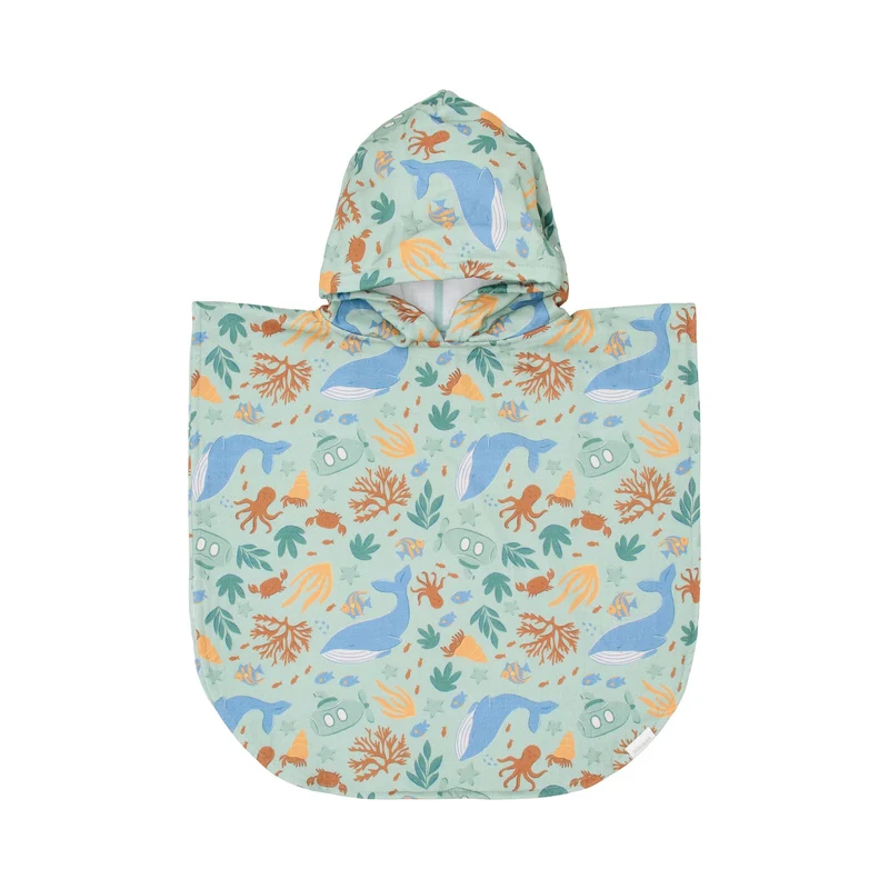 Badponcho - Groen - Ocean Friends