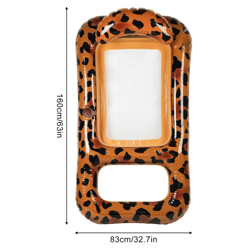 Bouée Gonflable Matelas Léopard Confort