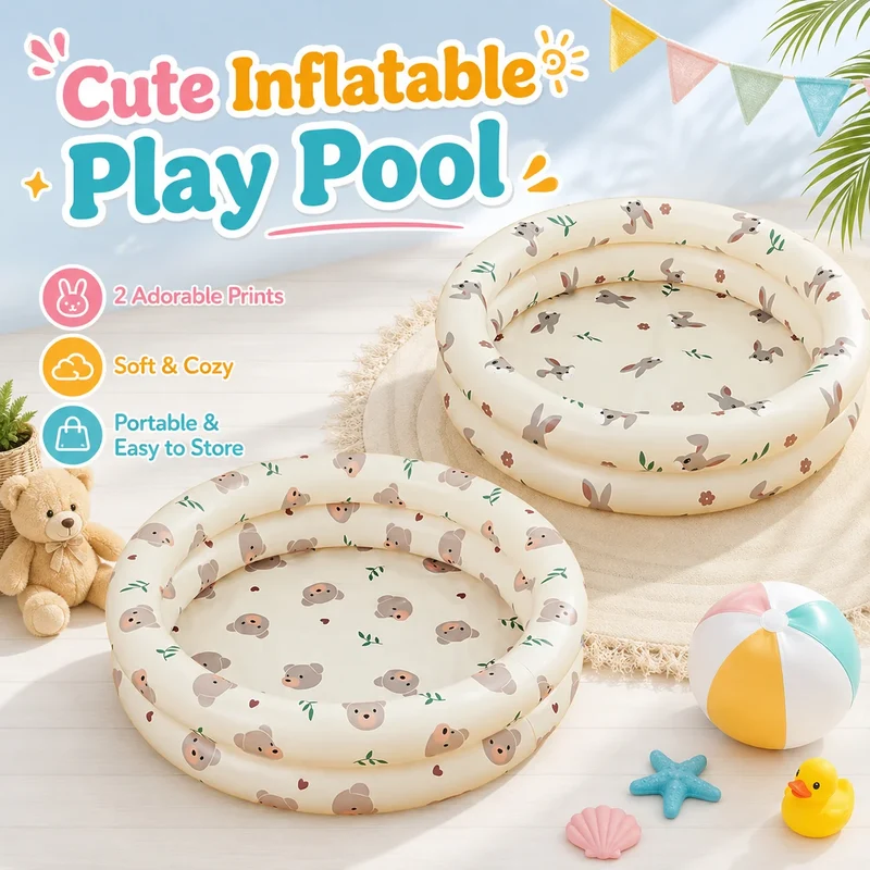 Piscine Gonflable à Balles Animaux