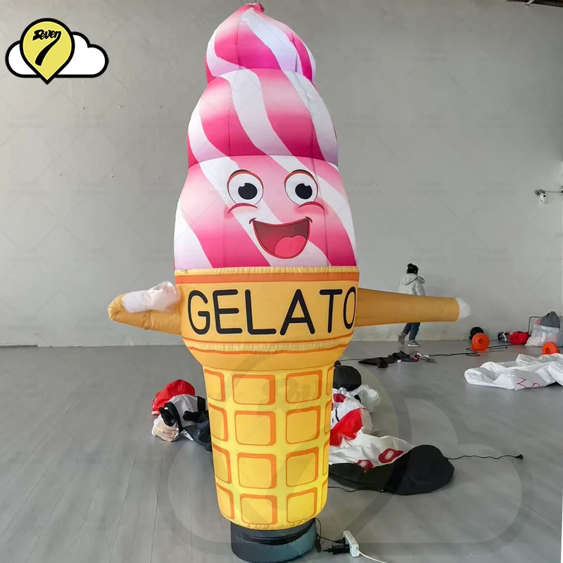 Décoration Gonflable Crème Glacée LED