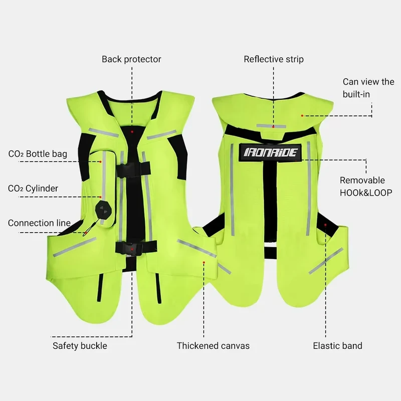 Accessoire Gonflable Gilet Airbag Moto Course