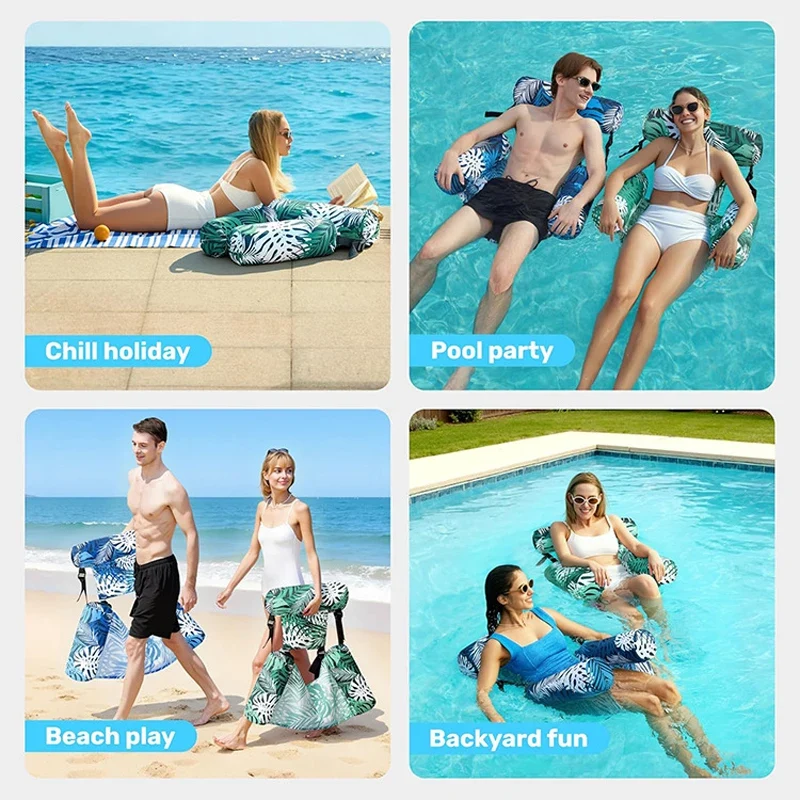 Bouée Gonflable Chaise Longue Pliable