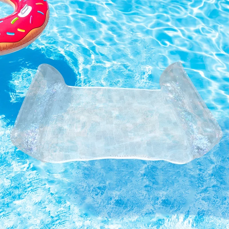 Bouée Gonflable Hamac Transparent Pailleté