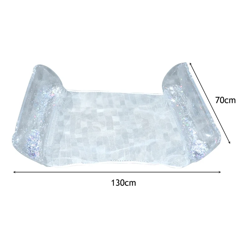 Bouée Gonflable Hamac Transparent Pailleté