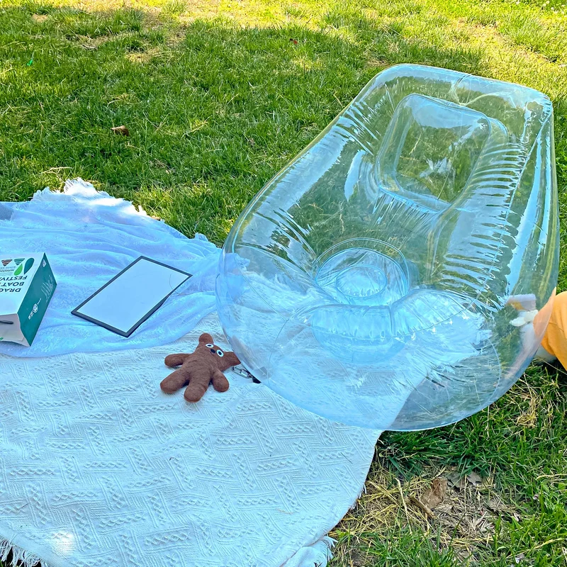 Canapé Gonflable Transparent PVC Design
