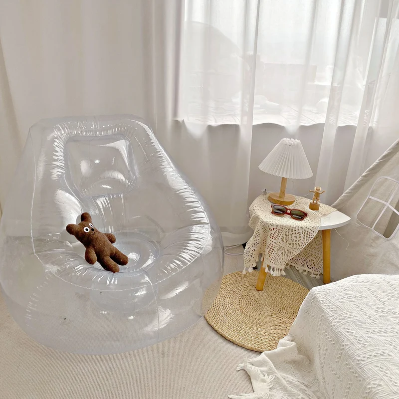 Canapé Gonflable Transparent PVC Design