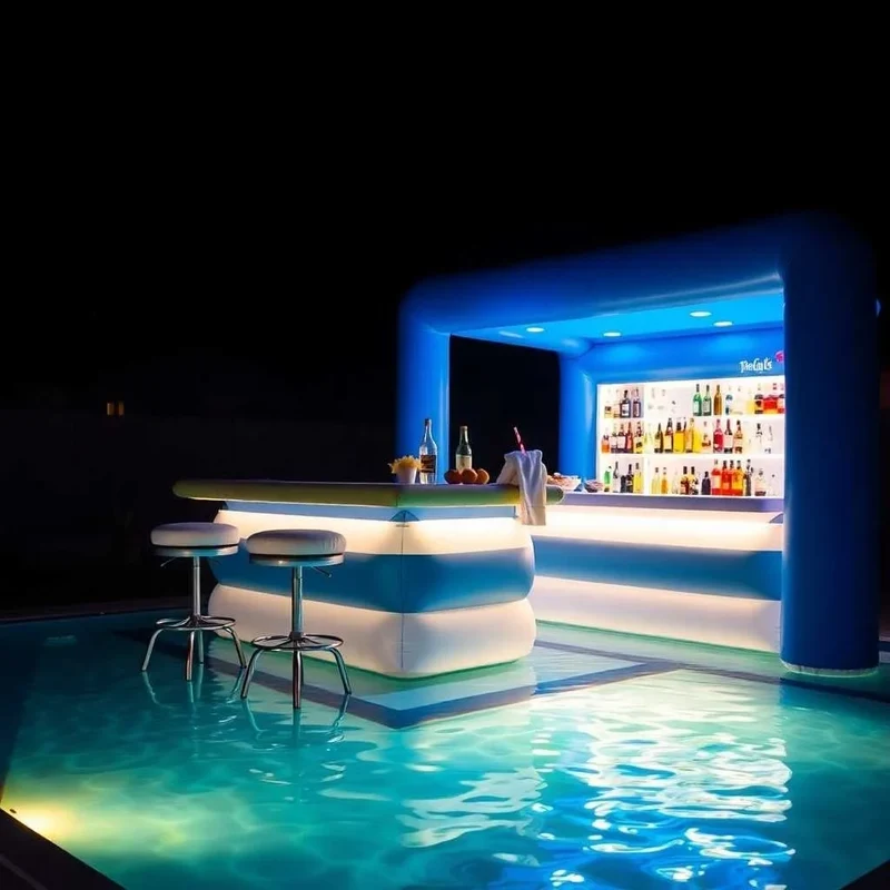 Bar Gonflable Piscine Commercial Sur Mesure