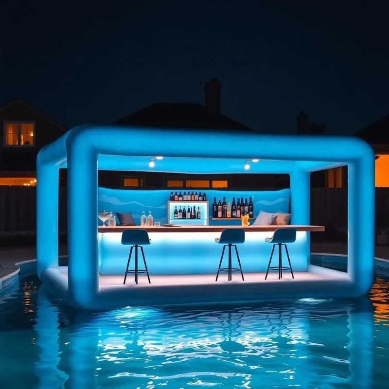 Bar Gonflable Piscine Commercial Sur Mesure