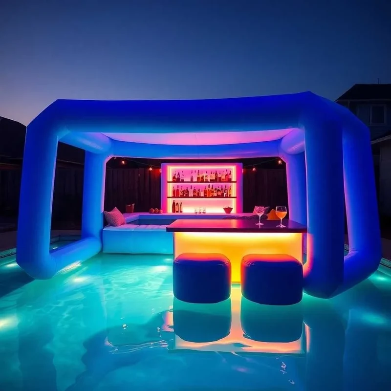 Bar Gonflable Piscine Commercial Sur Mesure