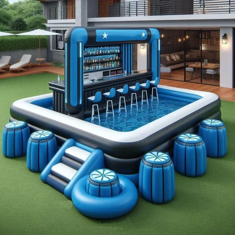Bar Gonflable Piscine Design Premium