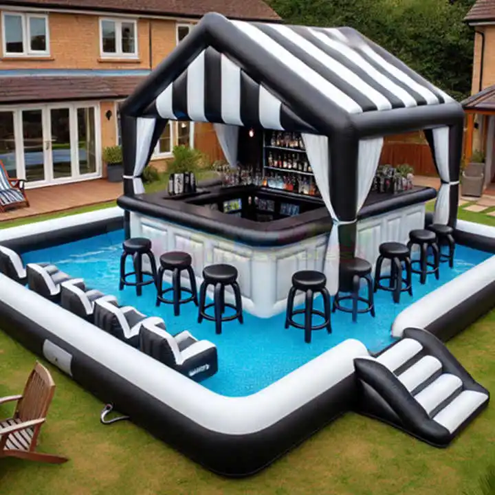 Bar Gonflable Piscine Design Premium