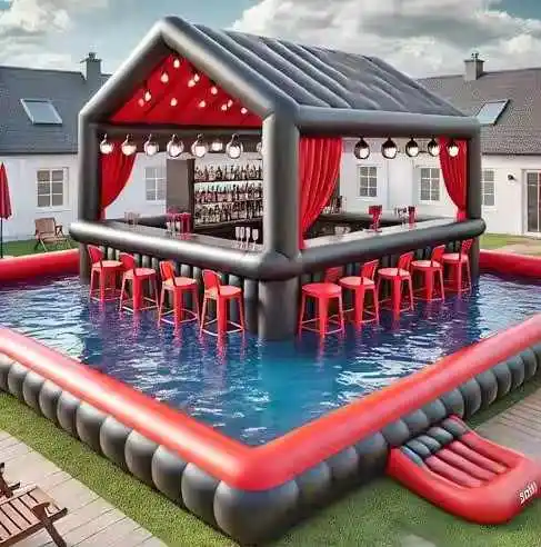 Bar Gonflable Piscine Design Premium