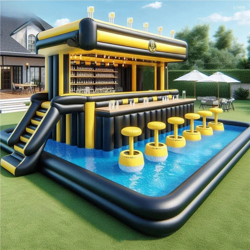 Bar Gonflable Piscine Design Premium