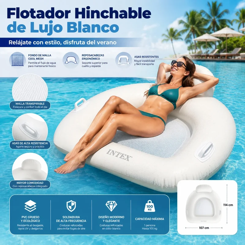 Canapé Gonflable Flottant Piscine Plage