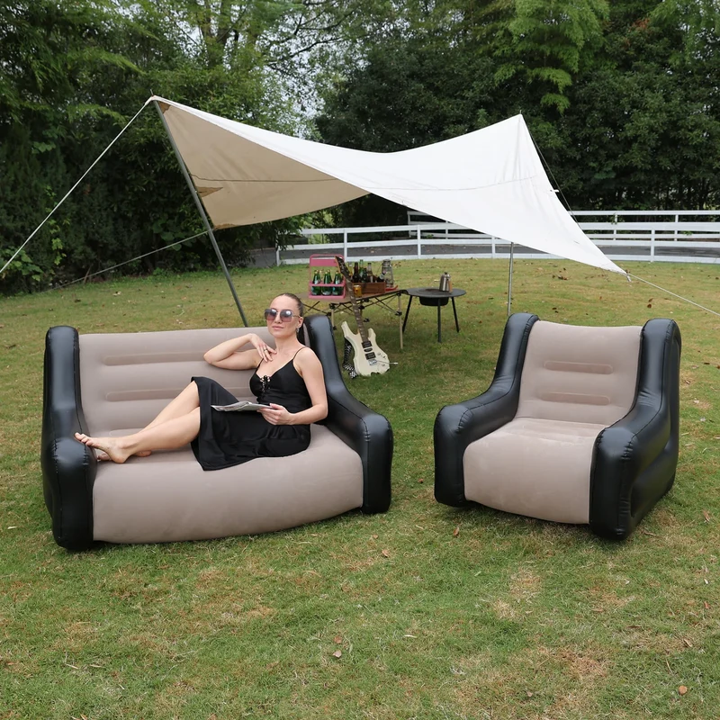 Canapé Gonflable Double Tente Intérieure