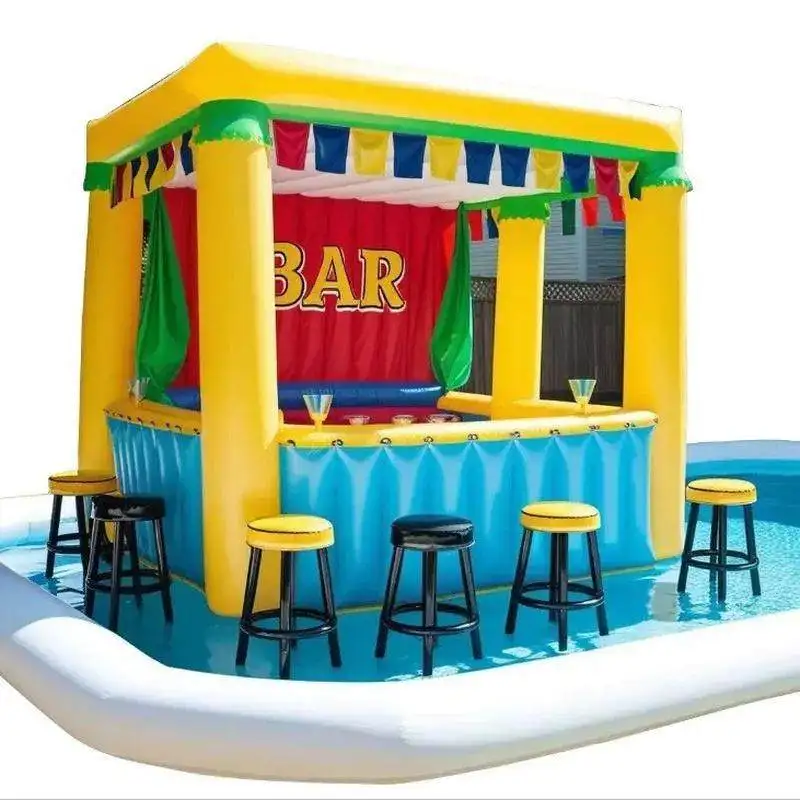 Bar Gonflable Piscine Géant Personnalisable